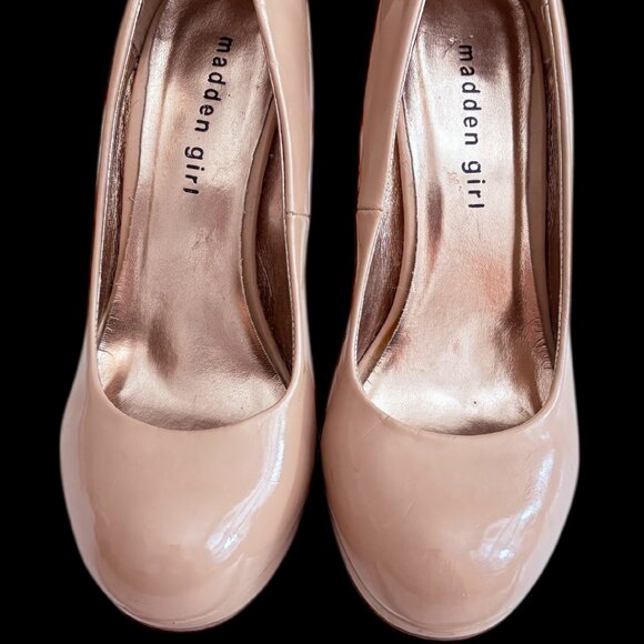 Madden Girl Lidia platform pointed heeled shoes in beige ~ SIZE 7 - Picture 2 of 5